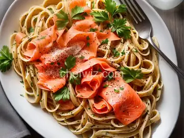 Smoked Salmon Pasta with Scotch