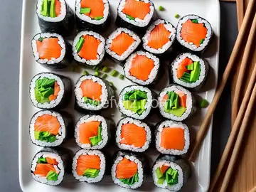 Smoked Salmon Sushi Roll