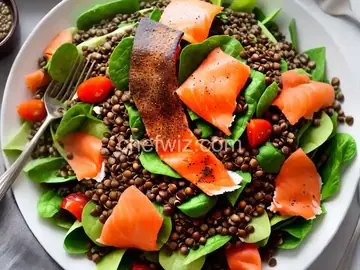 Smoked Salmon and Lentil Salad