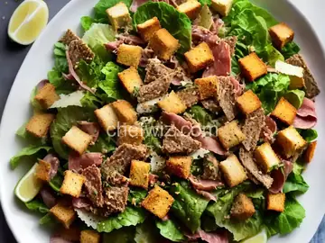 Smoked Sardine Caesar with Salumi and Pan-Croutons