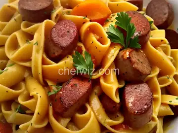 Smoked Sausage and Butternut Squash Pasta