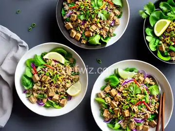Smoked Tofu Larb With Lemongrass