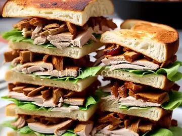 Smoked Turkey Barbecue Sandwiches Recipe