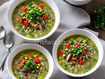 Smoked Turkey Wild Rice Soup