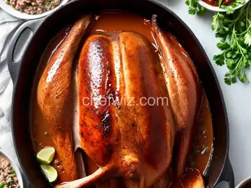 Smoked Turkey with BBQ Gravy