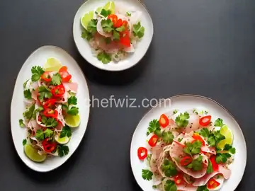 Snapper Crudo with Chiles and Sesame