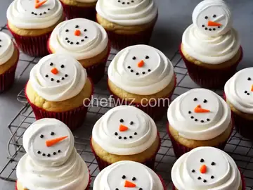 Snowman Cupcakes