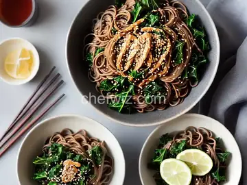 Soba Noodles With Crispy Kale