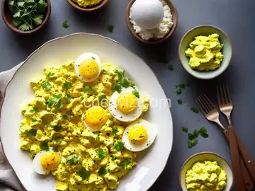 Soft Scrambled Eggs With Avocado