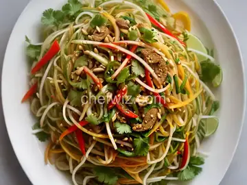 Som Tam Thai (Central Thai-Style Green Papaya Salad)