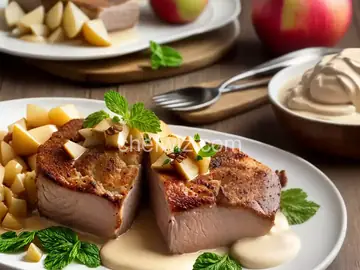 Somerset Pork with Cream and Apples