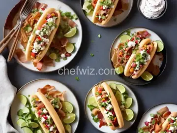 Sonoran Hot Dogs with Bacon, Pico de Gallo, and Avocado