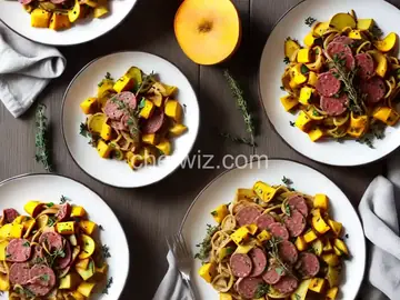 Soppressata Pasta with Delicata Squash and Thyme