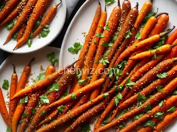 Sorghum-Glazed Baby Carrots