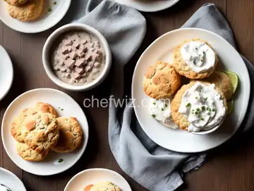 Sour Cream Biscuits With Sausage Gravy