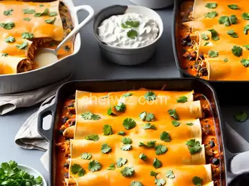 Sour Cream Chicken Enchiladas