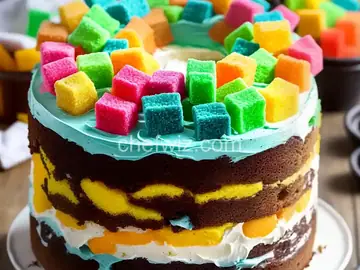 Sour Patch candy box cake