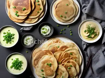 Sourdough Dashi Scallion Pancakes Recipe