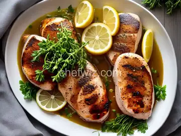 Sous Vide Chicken Breast with Lemon and Herbs