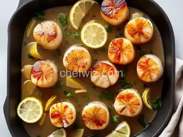 Sous Vide Scallops with Garlic and Lemon Butter
