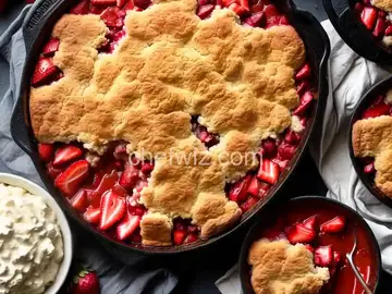 Southern-Style Strawberry Cobbler