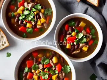 Southwest Black Bean Chicken Soup