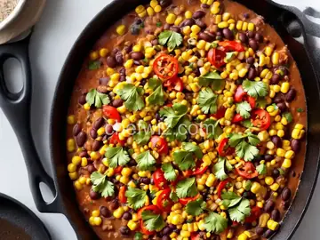 Southwestern Corn and Black Bean Skillet