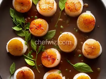 Soy Citrus Marinated Scallops
