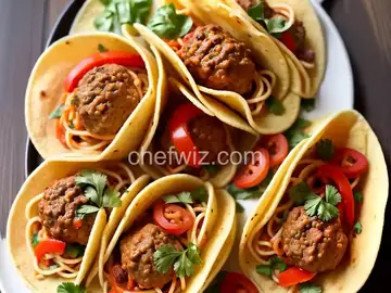 Spaghetti & Meatball Tacos