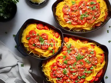 Spaghetti Squash Tomato Bake