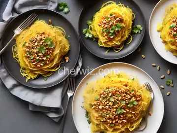 Spaghetti Squash with Peanut Sauce