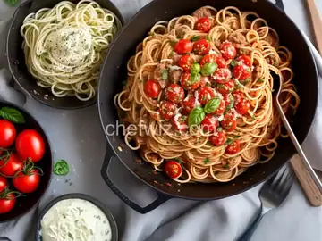 Spaghetti With Tomatoes and Anchovy Butter