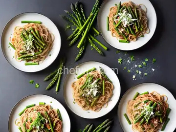 Spaghetti al Limone With Asparagus
