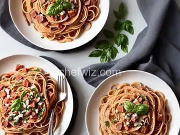 Spaghetti with Creamy Pancetta Sauce