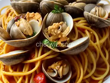 Spaghetti with Oven Baked Clams