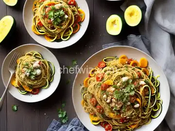 Spaghetti with Zucchini and Squash