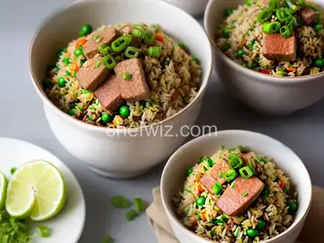 Spam With Wasabi Fried Rice