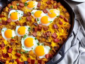Spanish Breakfast Casserole With Eggs and Bacon