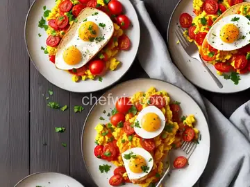 Spanish Chorizo and Tomato Scrambled Eggs
