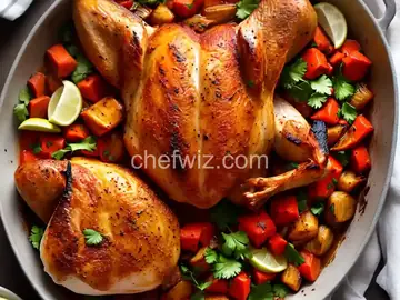 Spanish Roast Chicken with Romesco and Grilled Onions Recipe
