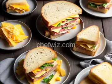 Spanish Style Pressed Ham and Cheese Sandwiches