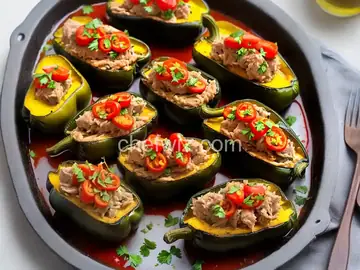 Spanish Tuna-Stuffed Piquillo Peppers (Pimientos del Piquillo Rellenos de At√∫n) Recipe