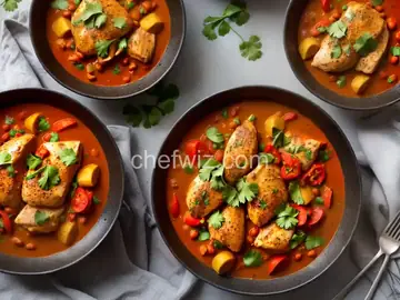 Spanish chicken curry