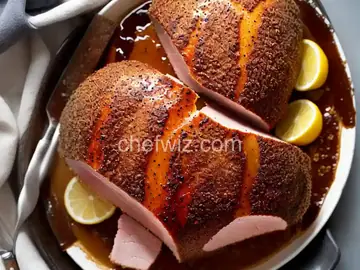 Spice-Crusted Ham With Brown Sugar Glaze