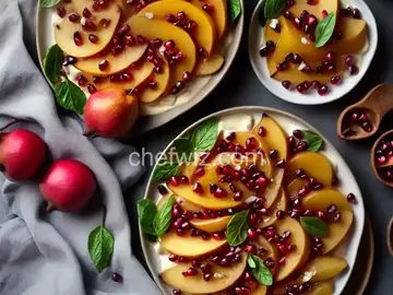 Spiced Pears and Pomegranate