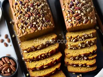 Spiced Pumpkin Bread with Raisins and Pecans