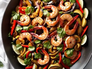 Spiced Shrimp and Eggplant Stir-Fry Recipe
