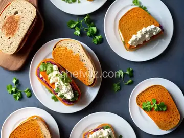 Spiced Sweet Potato Sandwich With Feta