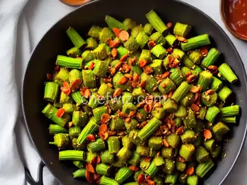 Spicy Air-Fried Okra