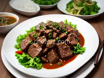 Spicy Beef Filet in Oyster Sauce